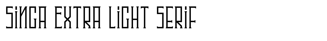 Singa Extra Light Serif